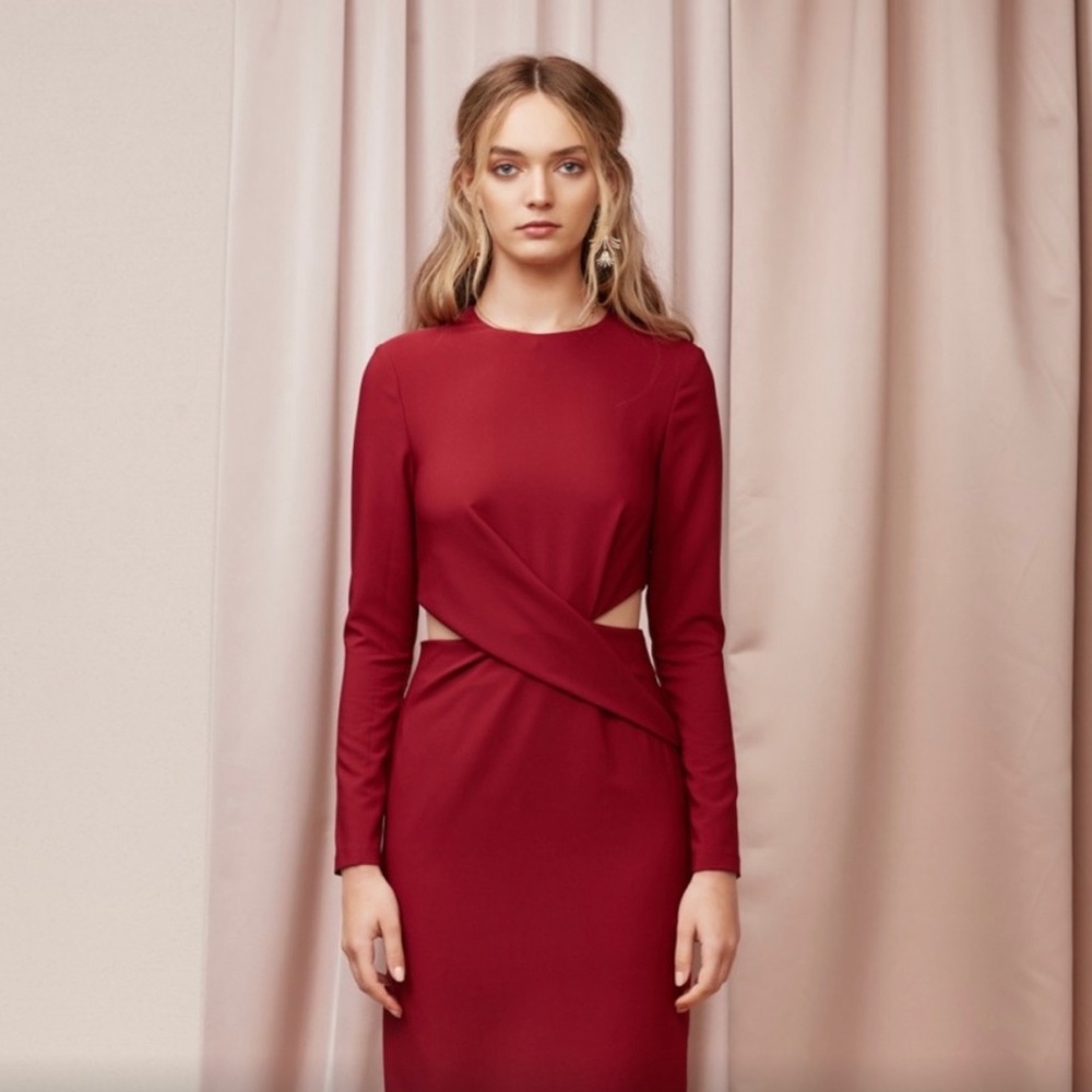 Finders Keepers Revolution Cut Out Midi Sheath